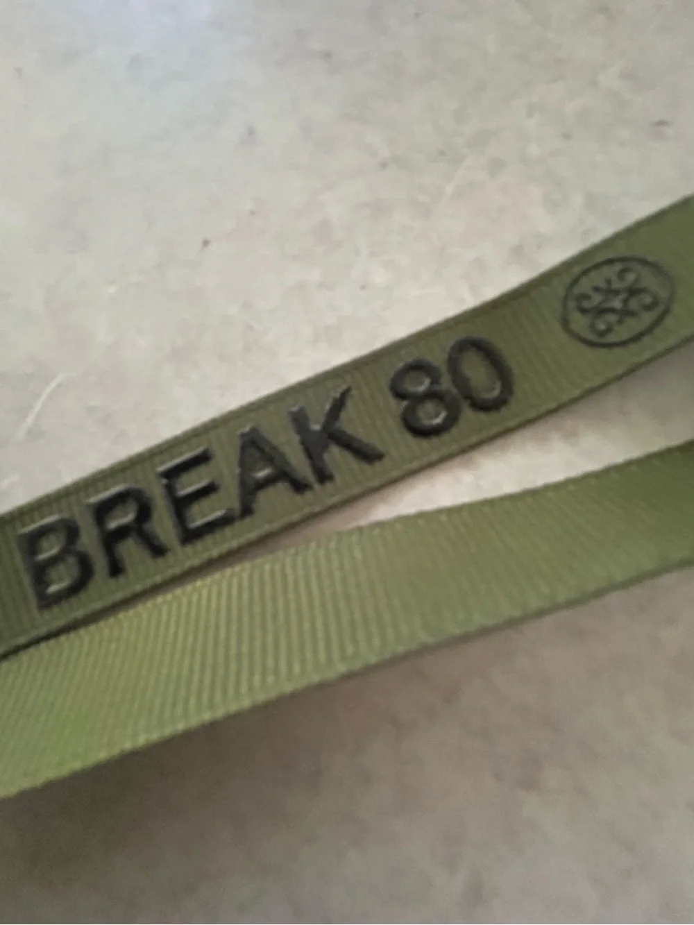 G/FORE Can't Break 80 Key Ring, Olive Green NWOT